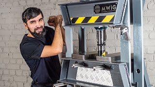 Making The Hydraulic Press  DIY 20 Ton Hydraulic Shop Press from scrap metal [upl. by Nnoryt]