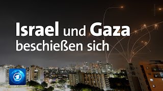 Erneute Eskalation im Nahostkonflikt Israel und Gaza beschießen sich [upl. by Ruhtra]