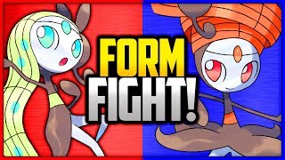 Meloetta Aria vs Pirouette  Pokémon Form Fight Mythical [upl. by Nolava]