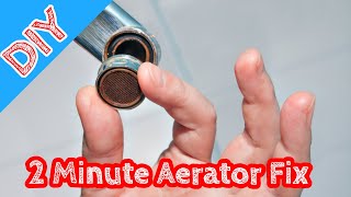 DIY 2 Mintue Faucet Aerator Replacement [upl. by Ragan17]