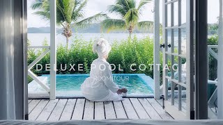 00 DELUXE POOL COTTAGE  Cocobay Resort Antigua Room Tour [upl. by Arta]