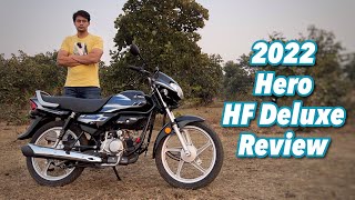 2022 Hero HF Deluxe Review  No Nonsense Motorcycle 🔥 [upl. by Odlopoel927]