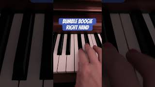 Piano Tutorial bumbleboogie piano right hand lesson by Karen Baldwin [upl. by Anaujahs]