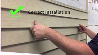 Kaycan Vinyl Siding Installation Tips Spacing [upl. by Hibbitts364]