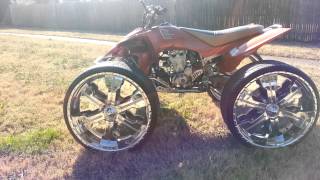 2006 YAMAHA YFZ 450 Bill Balance Edition on 24s [upl. by Notlew]