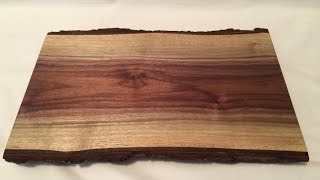 Live Edge Walnut Cutting Boards Serving Trays [upl. by Haeli]