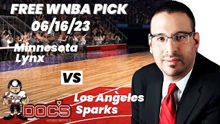 WNBA Pick  Minnesota Lynx vs Los Angeles Sparks Prediction 6162023 Free Best Bets amp Odds [upl. by Publea214]