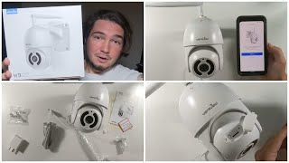 Wansview W9 PTZ Security Camera Setup amp Unboxing [upl. by Pesvoh322]