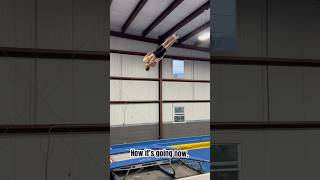 3 Year Jump✈️ flips edit flipfypypage fy gym gymnast gymnastics fail failure [upl. by Scholz]