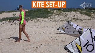 How to Kitesurf SetUp LEI inflatable kite [upl. by Adnilav]