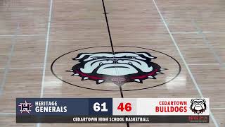 BASKETBALL Cedartown Bulldogs vs Heritage Generals [upl. by Eseerehc]