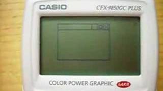 CASIO CFX9850 Window Manager Demo [upl. by Wernda]