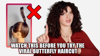 A BETTER WAY TO DIY THE BUTTERFLY HAIRCUT pro stylists guide [upl. by Aicilat380]