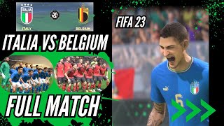 FIFA 23  Italia vs Belgia PC Gameplay Full Match  4K 60fps [upl. by Peers]