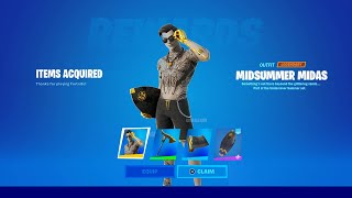 How To Get Midsummer Midas Skin For FREE In Fortnite Unlock Midsummer Midas Bundle Free Midas [upl. by Anegal]