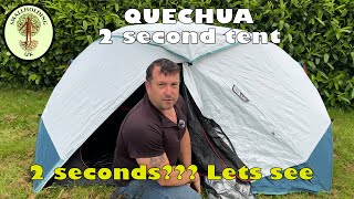 Review of Quechua Camping tent 2 Seconds Easy  2Person  Fresh ampBlack [upl. by Gayl]