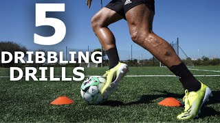 5 Essential SPEED Dribbling Drills  Improve Your Dribbling Acceleration With These Drills [upl. by Valorie]