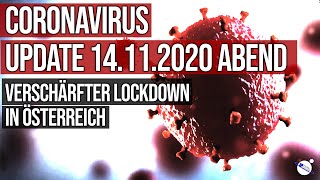 Coronavirus Update 14112020  Verschärfter Lockdown in Österreich [upl. by Araeic707]