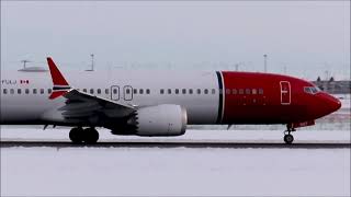 Plane spotting at runway 17L YYC Dec 09 2023 [upl. by Akselav]