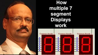 7 Segment display  multiple units  Practical Electronics [upl. by Pendergast]