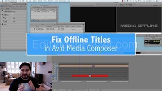 How to Quickly Fix an Offline Title in Avid Media Composer Tutorial [upl. by Ymled]