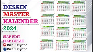 Desain template master kalender 2024 gratis download [upl. by Kramer]