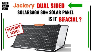 Jackery DUAL SIDED Solar Panel Review Testing Jackery SolarSaga 80w Solar Panel [upl. by Shea]