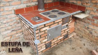 ESTUFA REGULADORA DE HUMO ECOLÓGICAWOOD STOVEHOW TO BUILD A BRICK BARBECUE [upl. by Atener]