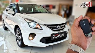 2021 Toyota Glanza V Top Model  On Road Price List  Mileage  Features  Specs [upl. by Deehsar]