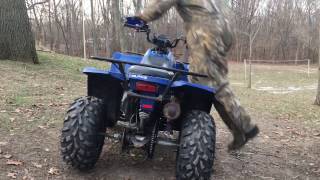 2012 Polaris Trail Boss 330 ATV demo ride [upl. by Arimahs588]