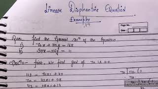 Linear Diophantine Equation Examples Number Theory [upl. by Yv]