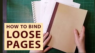 How to Bind Loose Pages Together A Simple Method [upl. by Joceline]