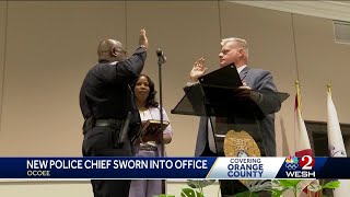 Vincent Ogburn Sr swornin as Ocoee’s first Black police chief [upl. by Pryce779]