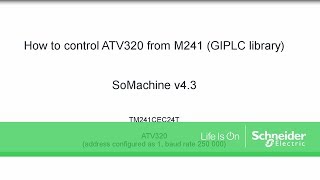 How to control AT320 from M241 GIPLC [upl. by Fulviah]