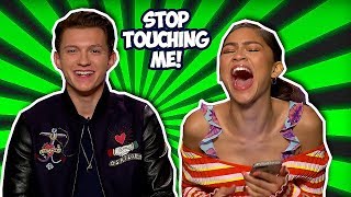 Tom Holland amp Zendaya Making Each Other Laugh So Hard SpiderMan Far From Home [upl. by Wesla]