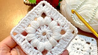 EASY CROCHET😍🌸 How to crochet a granny square for beginners  Step by Step crochet tutorial [upl. by Hanima]