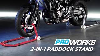 Proworks 2 in 1 Paddock Stand [upl. by Anelagna]