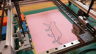 Toolchanging Pen Plotter Plotting Demo [upl. by Chatav]