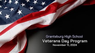 Grantsburg High School Veterans Day Program  2024 [upl. by Kahlil4]