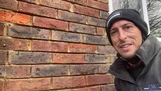 Bricklaying  How to Replace damaged bricks on walls [upl. by Esiouqrut]