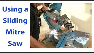 Using a Sliding Mitre Saw Woodworking for Beginners 9  woodworkweb [upl. by Gunthar415]