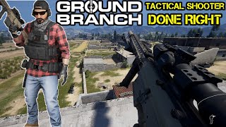 GROUND BRANCH  The Tactical Shooter That Is Just So Good M110 Vs 50 Enemies [upl. by Esele488]