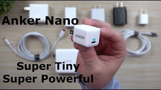 The 20W Anker Nano  Compact Size Charge Everything Faster [upl. by Laenej]