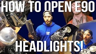 How to Disassemble a Bmw E90 Headlight [upl. by Raddy]