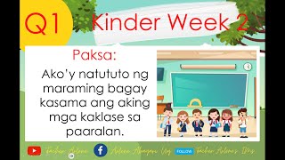 Matatag Kinder Week 2 Day 1 Quarter 1 [upl. by Niamreg]