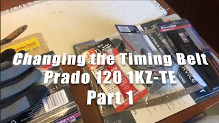 Woman Changing Prado 120 1KZTE Timing Belt Part 1 [upl. by Ahsina]