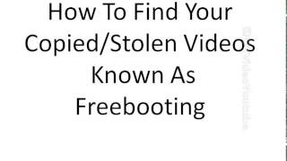 A Tip On How To Find Your Stolen Video Copies [upl. by Neeliak]