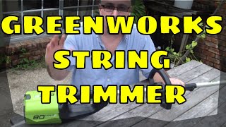 Greenworks 80V String Trimmer Review [upl. by Aiello]