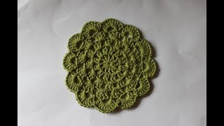 prosta serwetka na szydełku  napkin on crochet easy pattern [upl. by Notnyw]