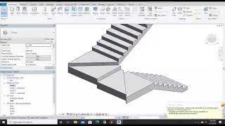 Revit 02 Staircase with Triangle Treads [upl. by Lytle]